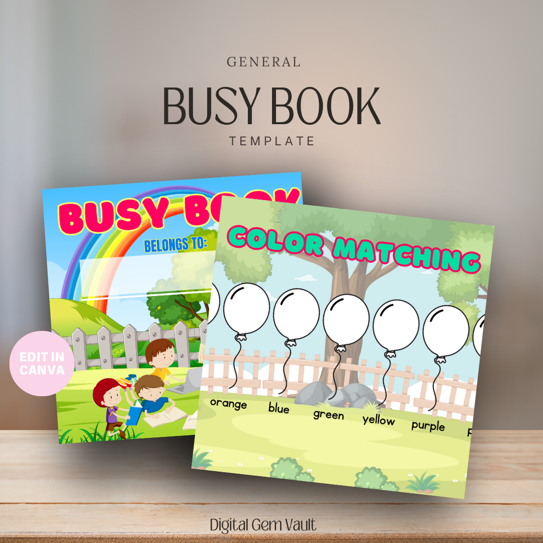 PLR Busy Book Template