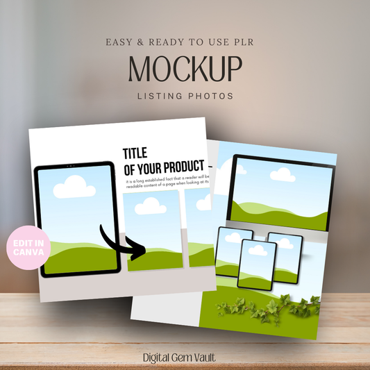 PLR 120 Digital Products Mockups