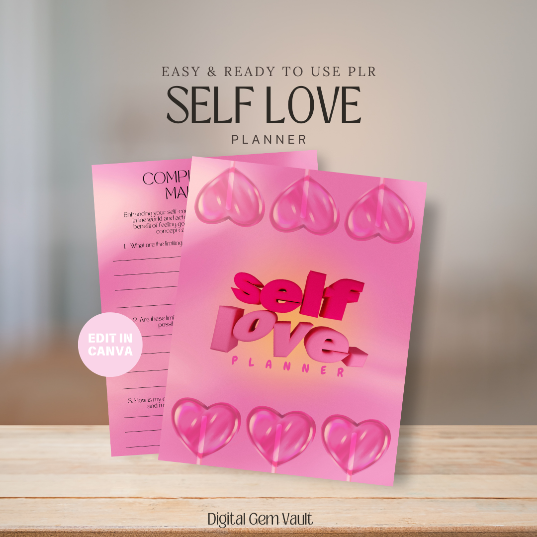 PLR Self Love Planner