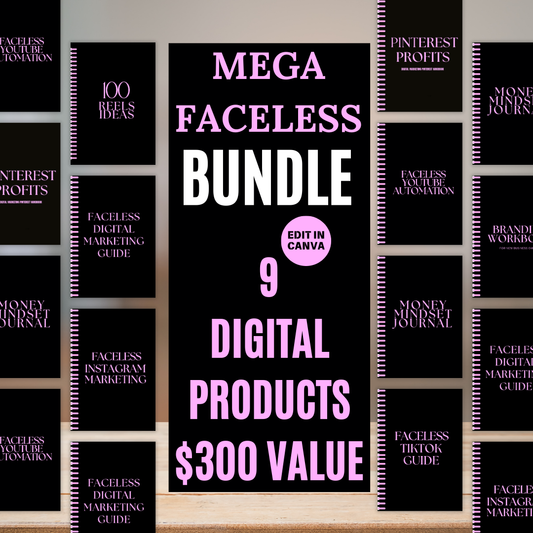 PLR Faceless Digital Marketing Mega Bundle