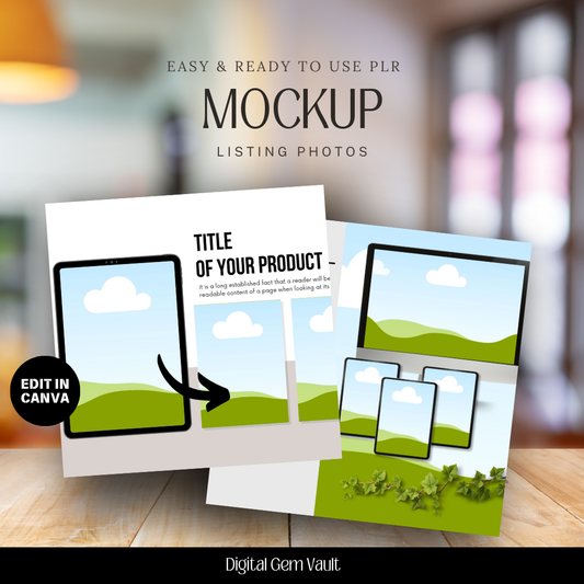 PLR 120 Digital Products Mockups