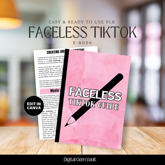 PLR Faceless TikTok Guide