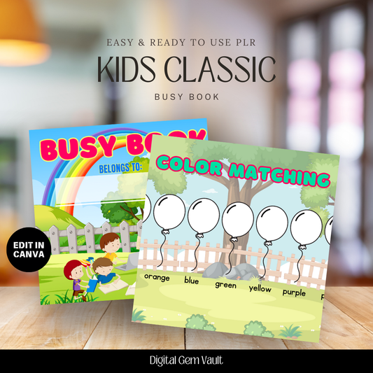 PLR Busy Book Template